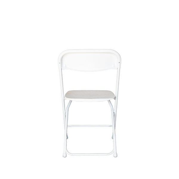 White Plastic Folding Chair - Image 4