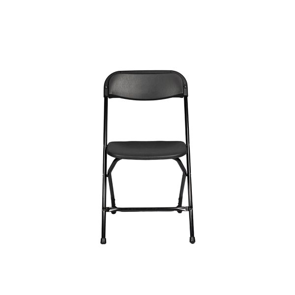 Black Plastic Folding Chair