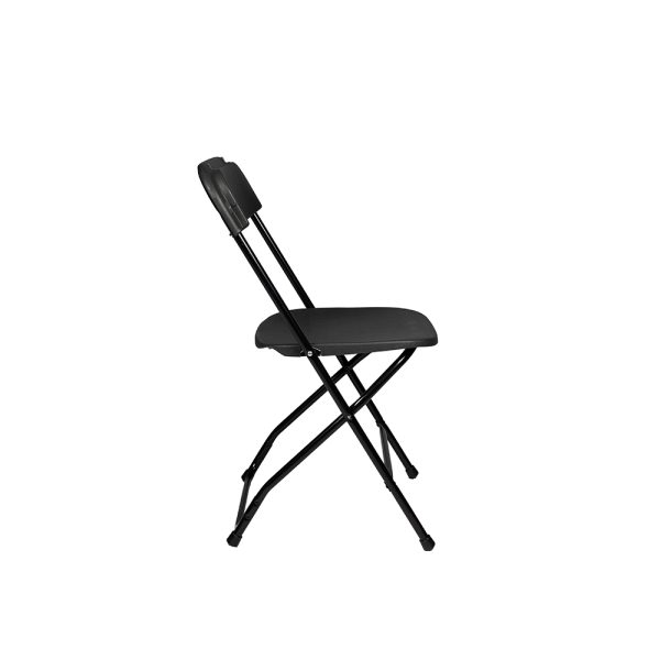 Black Plastic Folding Chair - Image 3