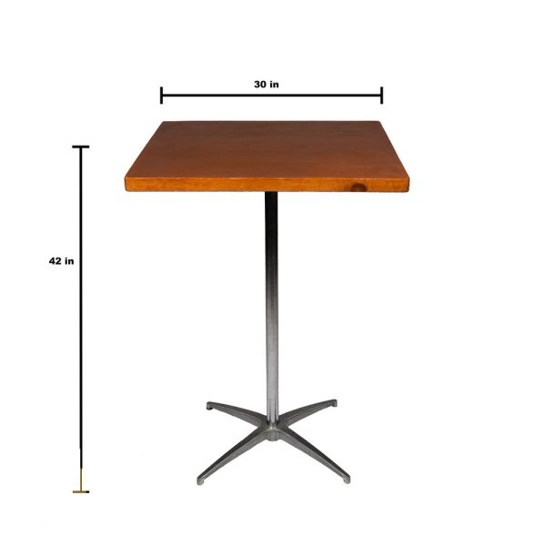 30in Square Tall Cocktail Table - Image 2