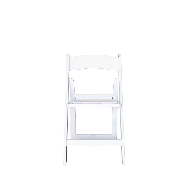 White Resin Chair with Padding