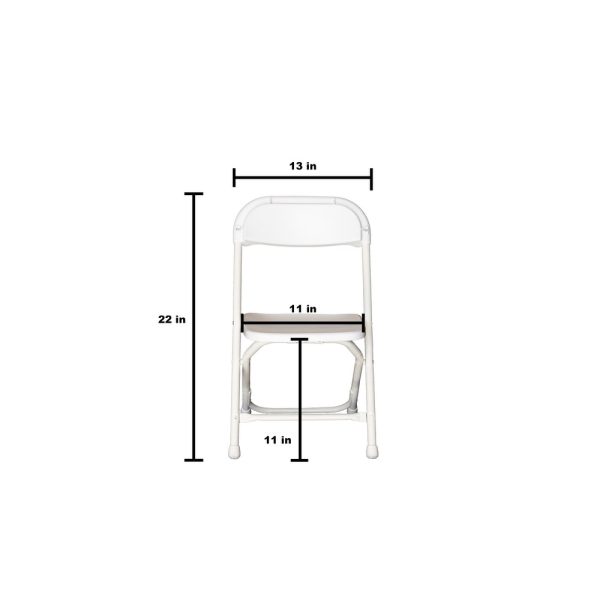 Children’s White Folding Chair - Image 2