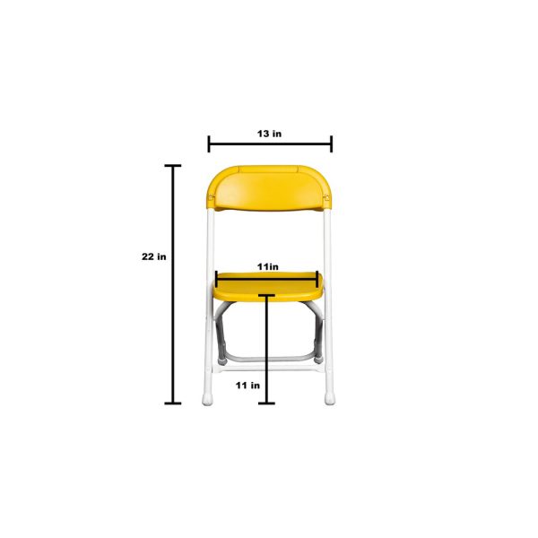 Children’s Yellow Folding Chair - Image 2