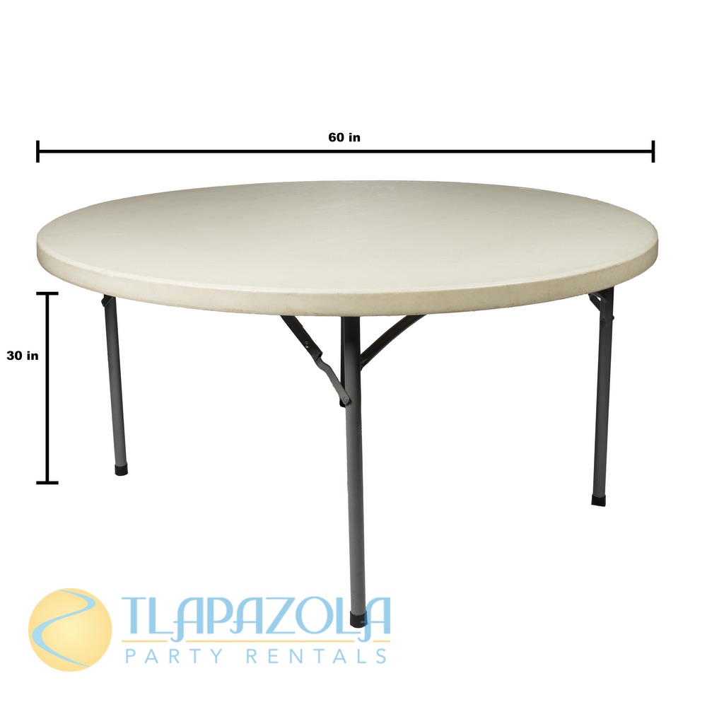 60 inch discount round table rental