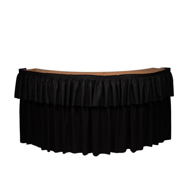 7ft Serpentine Bar With Black Skirt