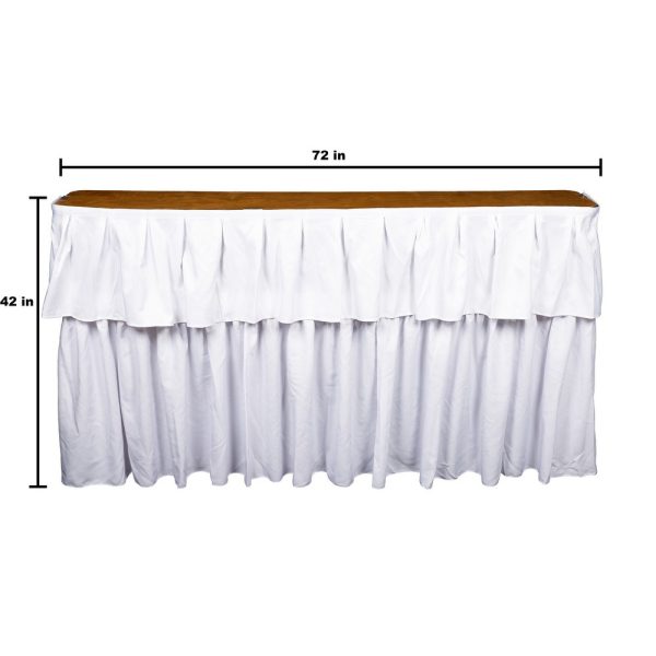 6ft Bar with White Skirt - Image 2