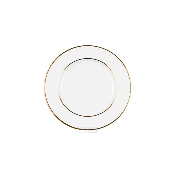 10.5in Gold Rim Dinner Plate 5/Set