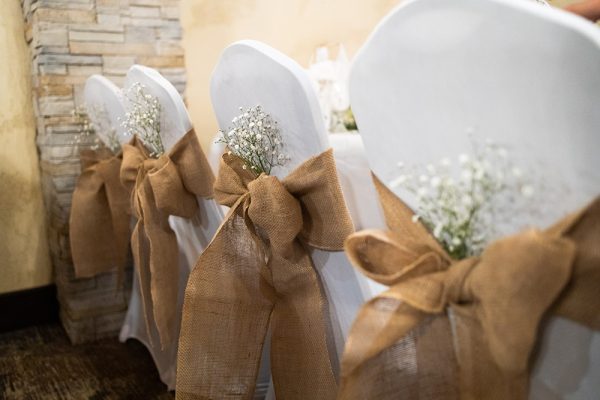 Burlap Chair Sash - Image 2