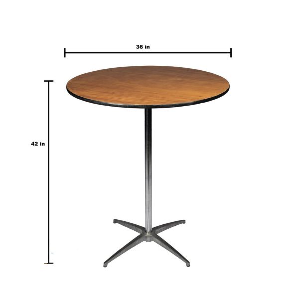 36in Round Tall Cocktail Table - Image 2