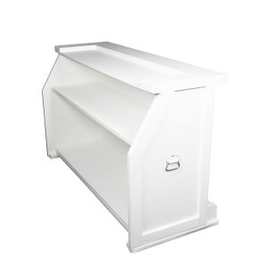 6ft White Wood Bar