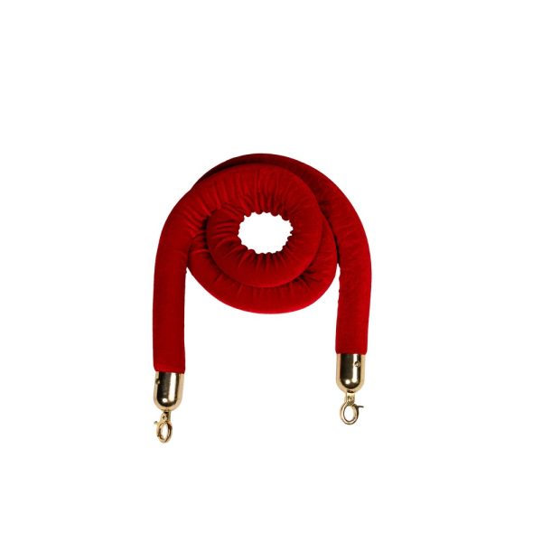 6ft Red Velour Stanchion Rope