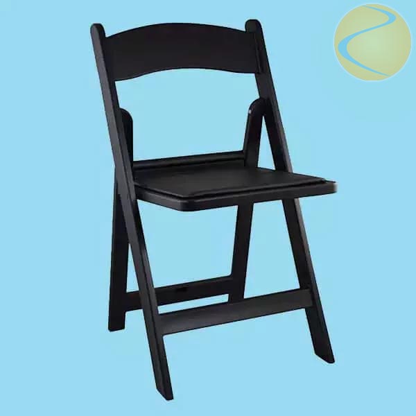 Black Resin Pad Chair Rentals