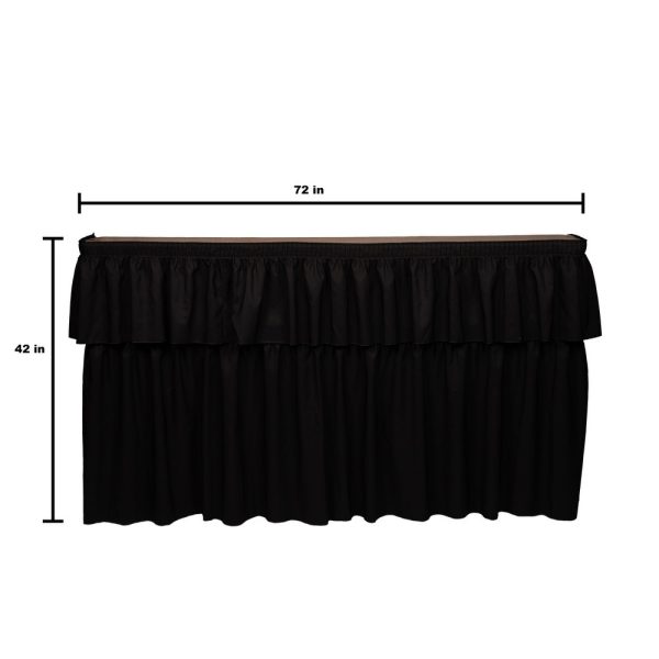 6ft Bar with Black Skirt - Image 2