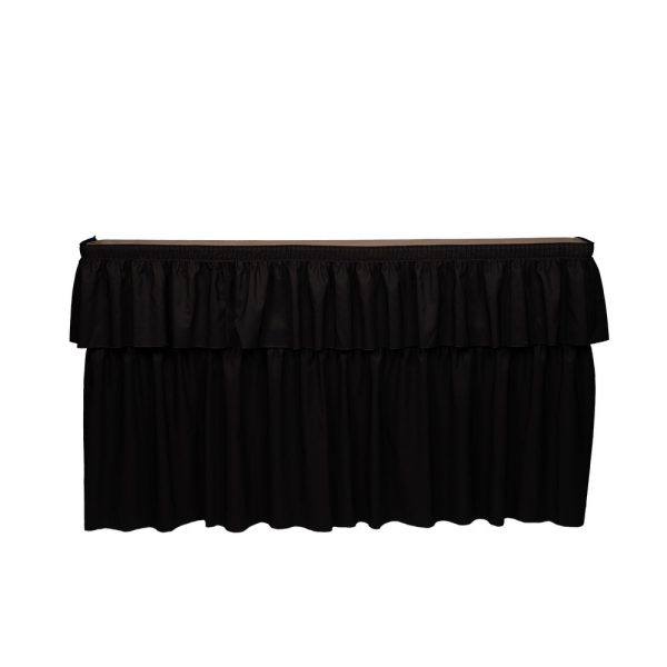 6ft Bar with Black Skirt