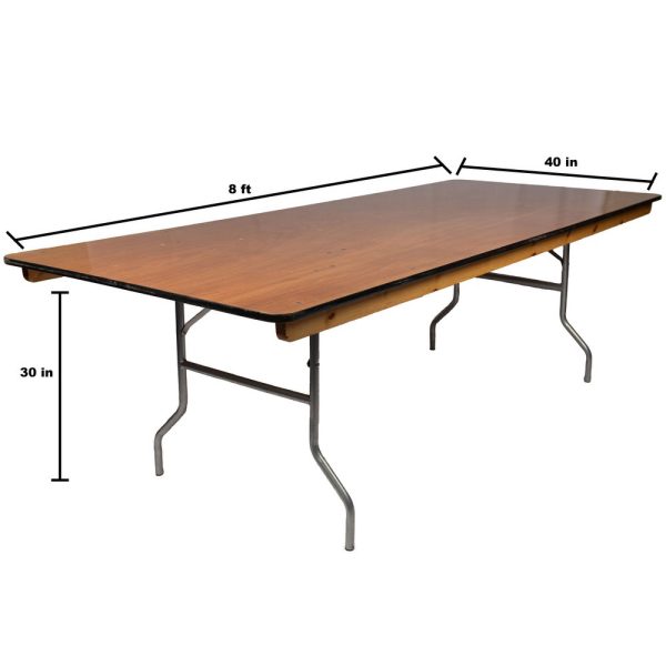 8ft Queen Wood Table - Image 2