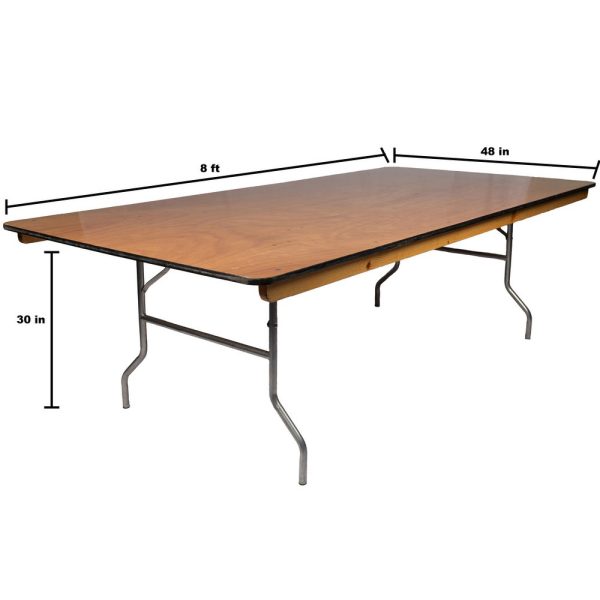 8ft King Wood Table - Image 2