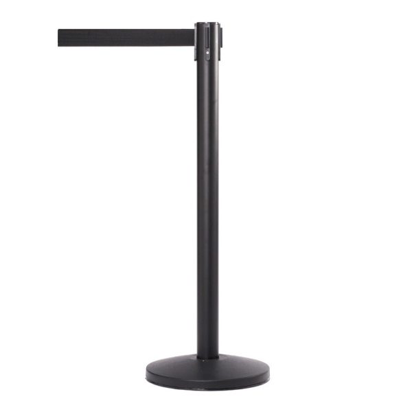 Black Stanchion with Belt