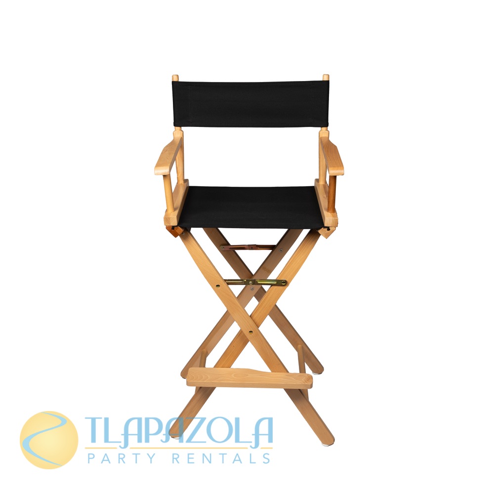 Special Events Tall Director Chair Rental in Los Angeles Tlapazola
