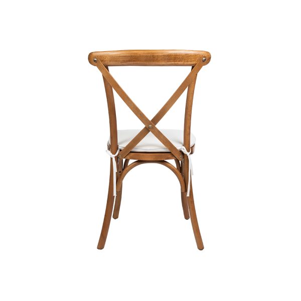 Cross-Back Natural Chair - Image 3