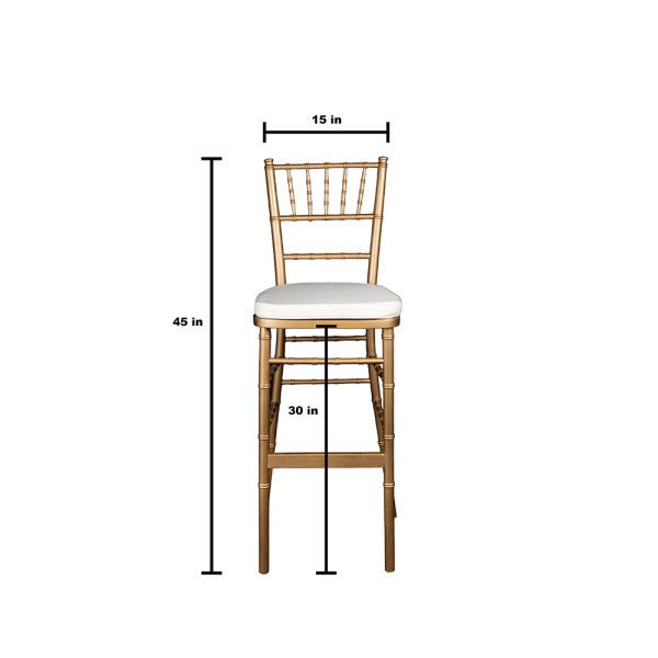 Chiavari Gold Bar Stool - Image 2