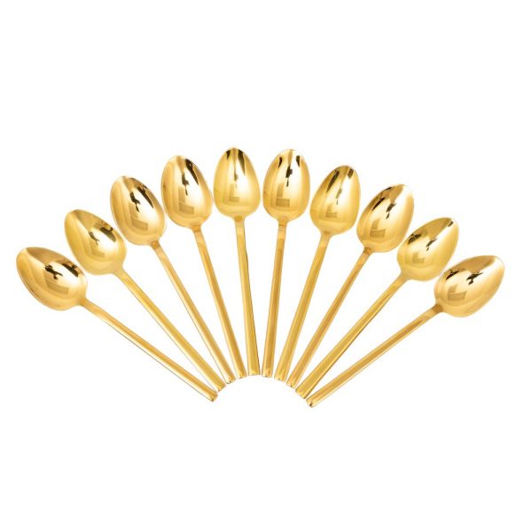 Gold Teaspoon 10/Set - Image 2