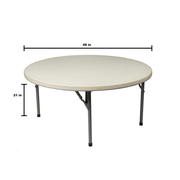 48in Plastic Round Table - Image 3