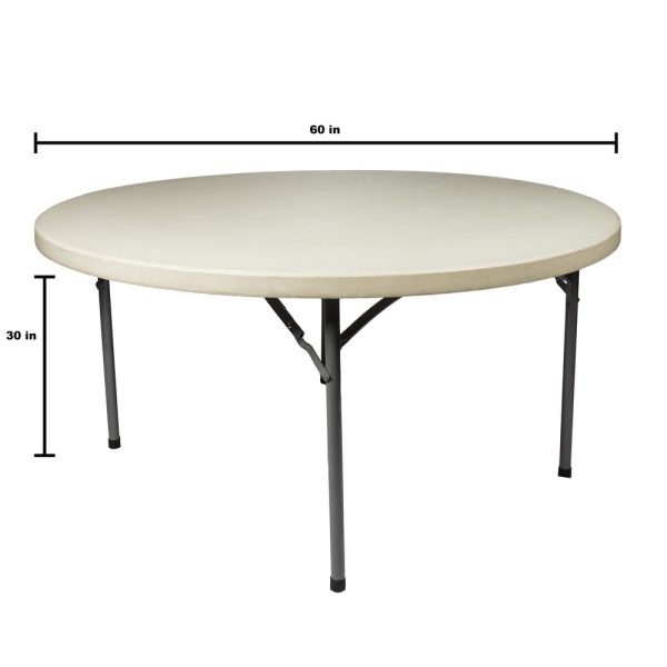 60in Plastic Round Table - Image 2