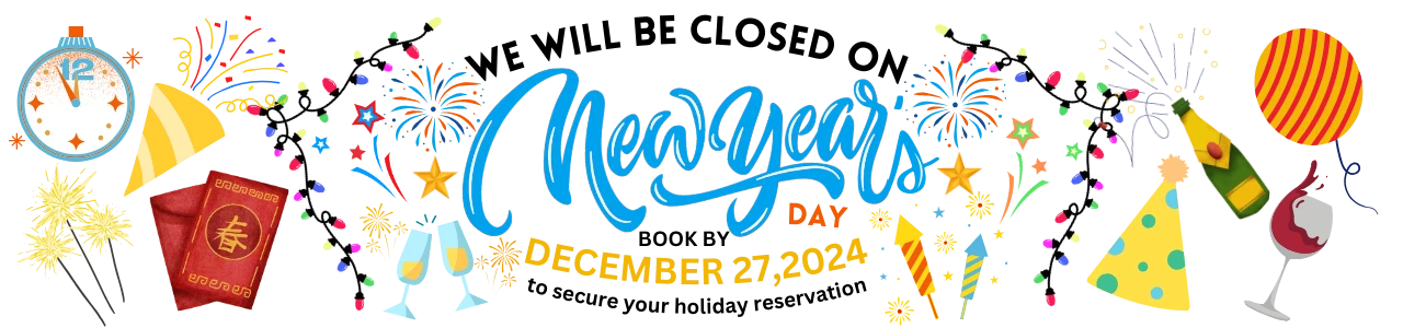 closed New Years day announcement for 2025