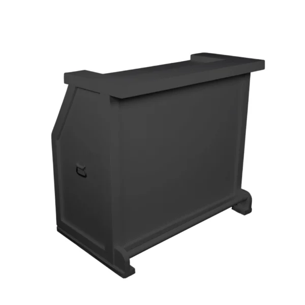 4ft Black Wood Bar - Image 2