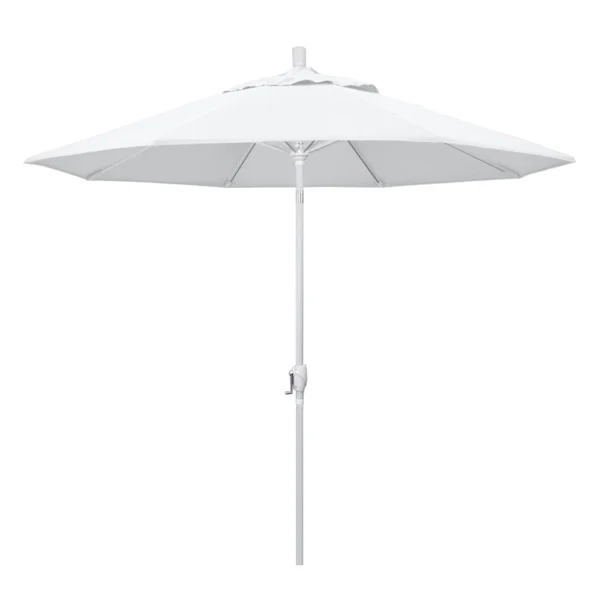 9-foot premium white market umbrella used for outdoor event setup in Los Angeles