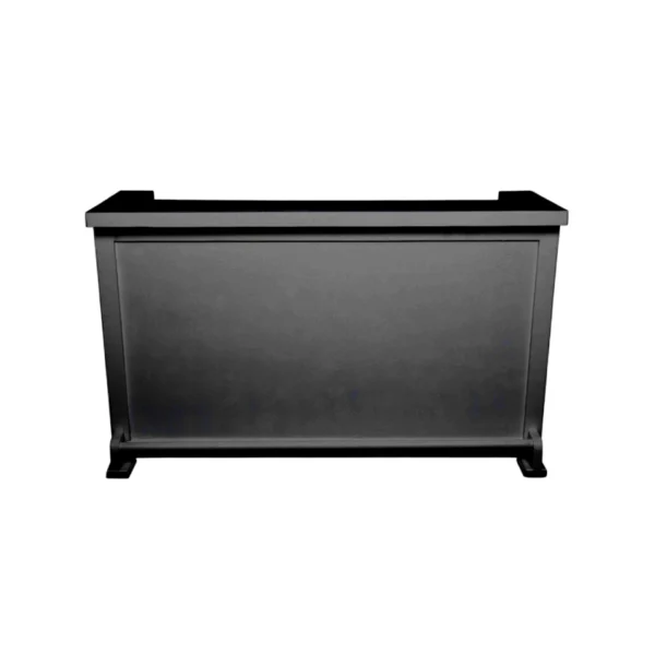 6ft Black Wood Bar